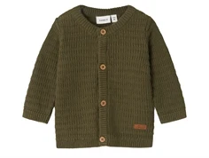 Name It dusty olive strik cardigan